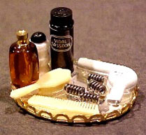 Dollhouse Miniature Deluxe Hair Care Tray